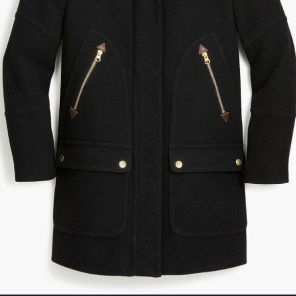 Nwt J. Crew chateau parka coat jacket Italian Stadium cloth wool nello gori 20 - Picture 4 of 10